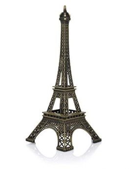 Metal Eiffel Tower Statue (6 inch, Multicolour)