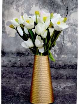 Metallic Flower Vase For Home
