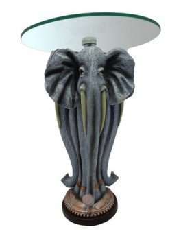 Animal Figurine Glass Corner Pillar For Home