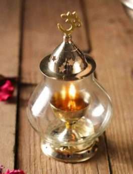 Brass Round Akhand Diya