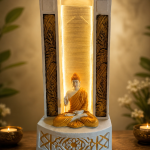 Beautiful Buddha Slate Water Fountain With LED Light
