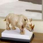 Horned Rhinoceros idols for Showpiece