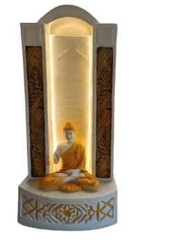 Beautiful Buddha Slate Water Fountain With LED Light