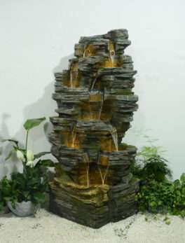 Big Falls Natural Looking Rock Design Water Fountain
