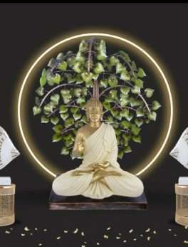 Poly-fiber Buddha statues for home  18*13*24 Inc