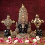 Brass lord balaji face wall hanging/idols