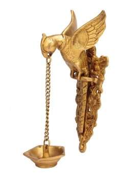 Parrot Design Hanging Diya with Chain