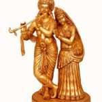 Brass Radha Krishna Statue for home