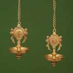 Handmade Brass Shankh Chakra Lamp Hanging