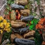 Rock Stone- Grey, Brown Water Fountain for Home