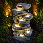 Natural Fiber stone Pahar Water Fountain For Indoor And Outdoor