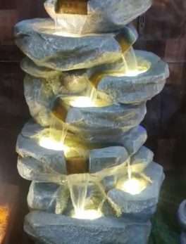 Natural Fiber stone Pahar Water Fountain For Indoor And Outdoor