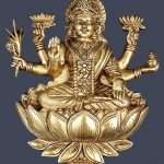 Dhanalakshmi Seated Lotus Wall Hanging