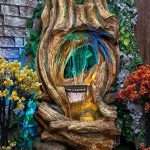 Nature Wooden Fall Water Fountain for Home