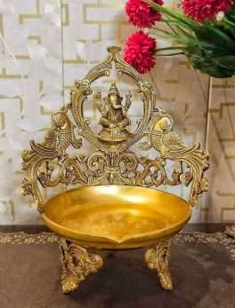 Brass Ganesha Decorative Urli