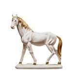 Polyresin White Horse Idol Statue Showpiece for Home Decor