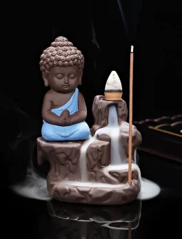 Monk Buddha Decorative Showpiece Smoke Backflow