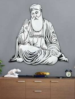 Iron White Guru Gobindh Singh Ji Metal Wall Art