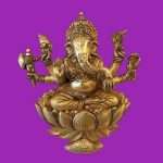 Brass Ganesha Wall Hanging