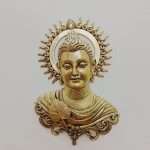 Beautiful brass buddha wall hanging for home decor