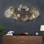 Metal White Five Flower Metal Wall Art