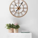 Metal Analog Skeleton Wall Clock