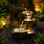 4 Steps Fountain for Living Room Home Decor Garden Decoration Indoor Fountain Outdoor Fountain