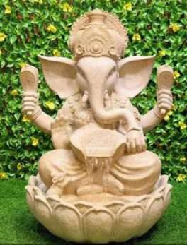 Lotus Ganesh Water Fountain With LED Light