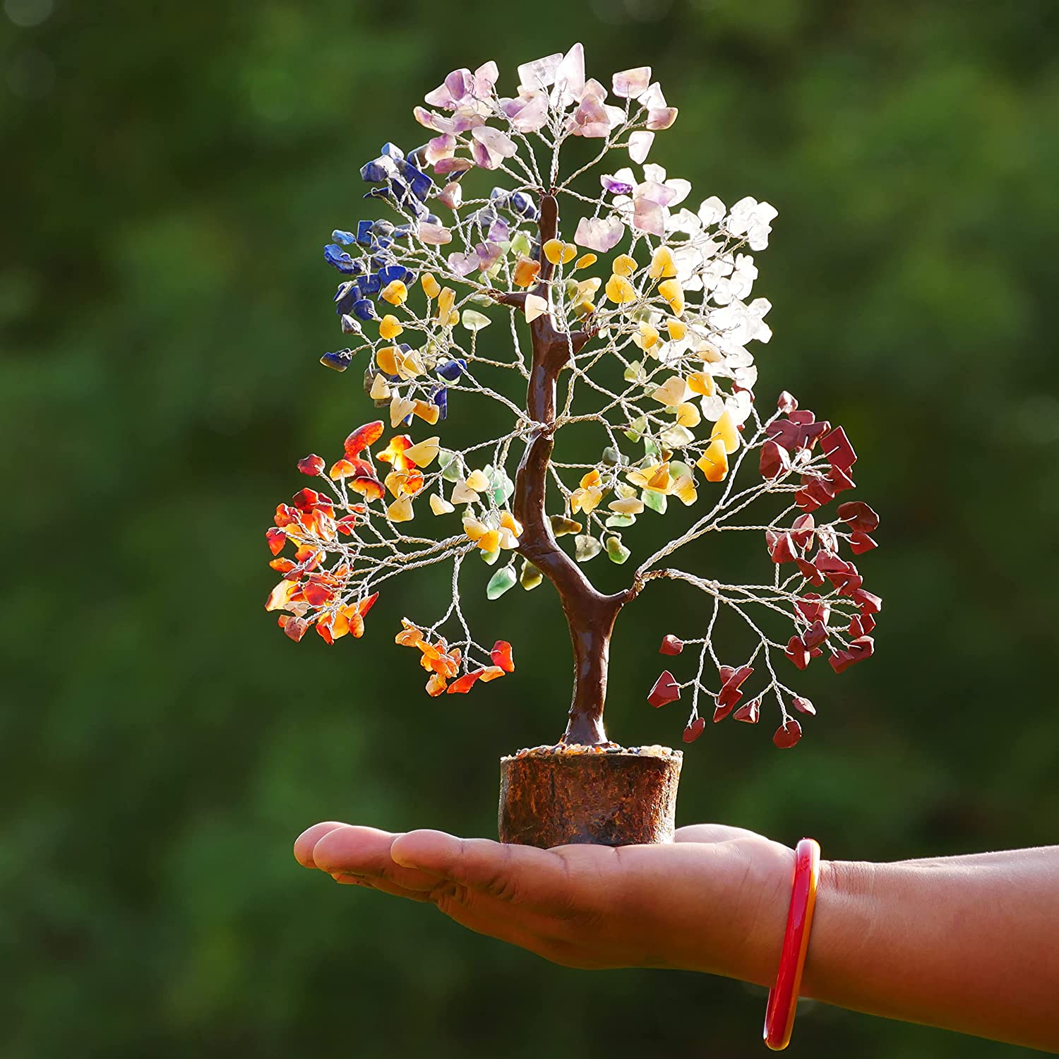 Seven Chakra Crystal Tree for Vastu Flickkerbox