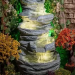5 Steps 5 Layer Big Fountain for Home Decor/Living Room/Hall/Office/Garden Fountain