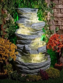 5 Steps 5 Layer Big Fountain for Home Decor/Living Room/Hall/Office/Garden Fountain