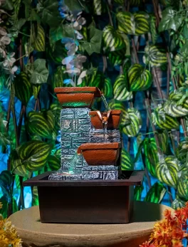 Table Top Indoor Water  Fountain with LED Lights