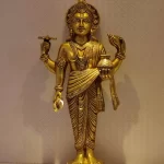 Brass Dhanwantari Statue