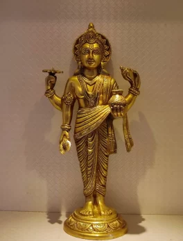 Brass Dhanwantari Statue