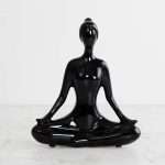 Ceramic Meditation Lady Figurine