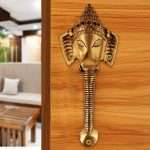 Ganesha Brass Door Handle