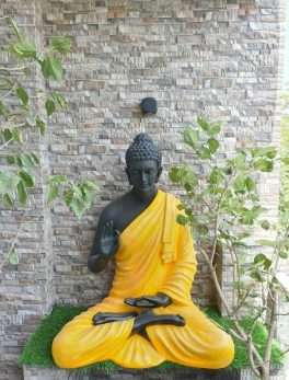 Polyresin Buddha idols Indoor Outdoor Use (20*18*36) Inc