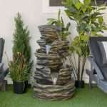 Five Level Rock Waterfall Indoor/Outdoor Fountain