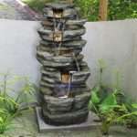 Rock Water Fountain with Led Lights, Outdoor Space or Indoor.