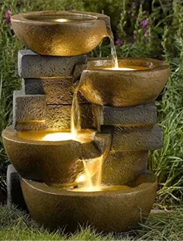 Table Top Water Fountain with Led Light