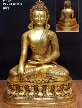Brass Buddha Statue For Home Decor