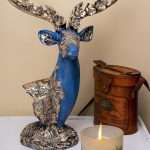 Reindeer idol statue for home decoration