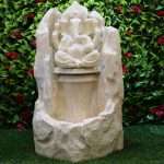 Stone Finishing Pahar Ganesh Water Fountain