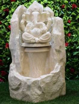 Stone Finishing Pahar Ganesh Water Fountain