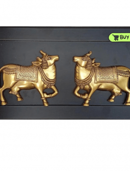 Brass Kamdhenu Cow Set Of 2