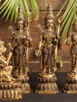 Handcrafted Superfine Brass Ram Darbar Set