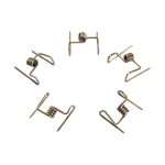 Pure Brass Samai Kadi, Wick Holder for Samayi Lamps & Vilakku, Thiri Stand for Kerala Diya (Pack of 5)