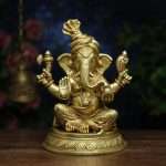 Brass Ganesha Idols for Home Temple