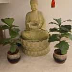 Big Buddha Water Fountains for Outdoor Living Room,Office,Garden Waterfall Indoor Home Decor 4.5 ft