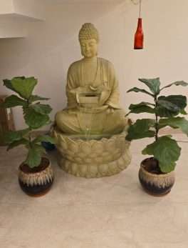 Big Buddha Water Fountains for Outdoor Living Room,Office,Garden Waterfall Indoor Home Decor 4.5 ft